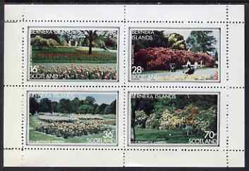 Bernera 1983 Kew Botanical Gardens perf set of 4 values unmounted mint, stamps on flowers, stamps on national parks, stamps on gardens