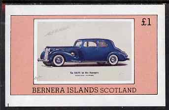Bernera 1980 Vintage Cars imperf souvenir sheet (Â£1 value) unmounted mint, stamps on cars