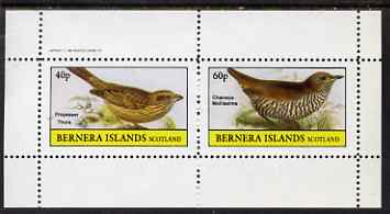 Bernera 1982 Birds #49 perf set of 2 values unmounted mint, stamps on birds