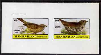 Bernera 1982 Birds #49 imperf set of 2 values unmounted mint, stamps on birds
