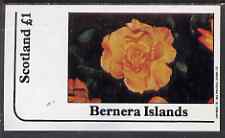 Bernera 1983 Roses imperf souvenir sheet (Â£1 value) unmounted mint, stamps on flowers