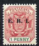 Transvaal 1901-02 E.R.I. overprint on 1d rose-red & green unmounted mint, SG 239, stamps on , stamps on  stamps on , stamps on  stamps on  qv , stamps on  stamps on 