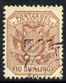 Transvaal 1895-96 Wagon with Poles 10s pale chestnut fine cds used, SG 212a, stamps on , stamps on  qv , stamps on 