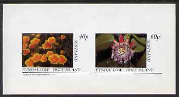 Eynhallow 1983 Flowers imperf set of 2 values unmounted mint, stamps on flowers