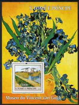 St Thomas & Prince Islands 2004 The Van Gogh Museum perf s/sheet containing 1 value unmounted mint  Mi BL 496, stamps on arts, stamps on museums, stamps on nudes