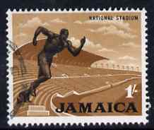 Jamaica 1964-68 National Stadium (Running) 1s fine cds used SG226, stamps on stadia, stamps on sport, stamps on running