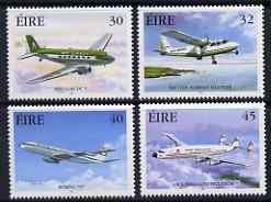 Ireland 1999 Commercial Aviation perf set of 4 unmounted mint SG 1266-69, stamps on aviation, stamps on douglas, stamps on  dc3 , stamps on britten, stamps on norman, stamps on boeing, stamps on lockheed, stamps on 