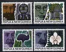 Papua New Guinea 1970 42nd ANZAAS Congress perf set of 4 unmounted mint, SG 183-6, stamps on , stamps on  stamps on arts, stamps on  stamps on science, stamps on  stamps on flowers, stamps on  stamps on birds, stamps on  stamps on houses
