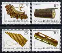 Papua New Guinea 1969 Musical Instruments perf set of 4 unmounted mint, SG 165-68, stamps on music, stamps on instruments