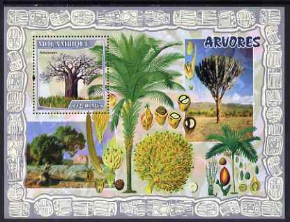 Mozambique 2007 Trees & Fruits perf souvenir sheet unmounted mint Yv 151, stamps on trees, stamps on fruits