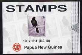 Papua New Guinea 1993 Birds of Paradise 2k 10 booklet, complete and pristine, SG SB6, stamps on birds