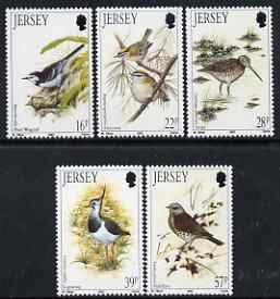 Jersey 1992 Winter Birds sets of 5 unmounted mint, SG 568-72, stamps on birds