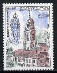 Monaco 1988 Restoration of Sanctuary of Our Lady of Laghet unmounted mint, SG 1883, stamps on religion, stamps on churches