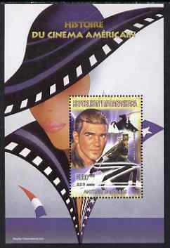 Madagascar 1999 History of American Cinema - Antonio Banderas perf m/sheet unmounted mint. Note this item is privately produced and is offered purely on its thematic appeal , stamps on , stamps on  stamps on personalities, stamps on  stamps on films, stamps on  stamps on cinema, stamps on  stamps on entertainments, stamps on  stamps on movies, stamps on  stamps on 