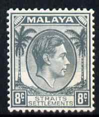Malaya - Straits Settlements 1937-41 KG6 8c grey superb unmounted mint SG 283, stamps on , stamps on  kg6 , stamps on 