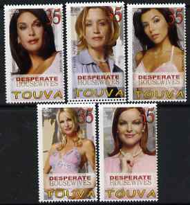 Touva 2006 Stars from Desperate Housewifes perf set of 5 unmounted mint, stamps on films, stamps on women, stamps on movies, stamps on  tv , stamps on entertainments, stamps on personalities