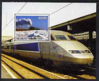 Benin 2006 Railways #2 perf m/sheet unmounted mint, stamps on railways