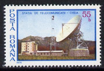 Rumania 1977 Telecommunications Station unmounted mint, Mi 3410 , stamps on , stamps on  stamps on communications   science