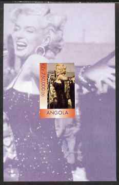 Angola 1999 Marilyn Monroe imperf souvenir sheet unmounted mint, stamps on , stamps on  stamps on music, stamps on personalities, stamps on entertainments, stamps on films, stamps on cinema, stamps on marilyn monroe, stamps on millennium