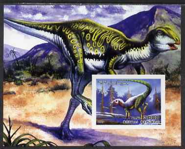Somalia 2002 Dinosaurs imperf s/sheet #9 unmounted mint, stamps on dinosaurs, stamps on 