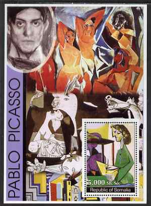 Somalia 2002 Modern Art (Pablo Picasso) perf s/sheet unmounted mint. Note this item is privately produced and is offered purely on its thematic appeal, stamps on arts, stamps on picasso