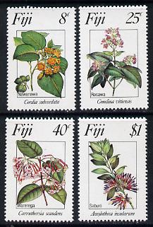 Fiji 1983 Flowers #1 set of 4, SG 665-68 unmounted mint, stamps on flowers