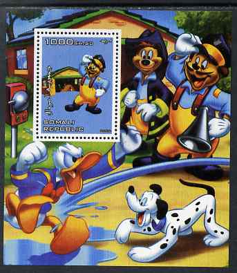 Somalia 2006 Disney - Donald gets Hosed perf m/sheet unmounted mint, stamps on disney, stamps on fire