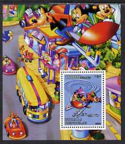 Somalia 2006 Disney - Flying in a Helicopter perf m/sheet unmounted mint, stamps on disney, stamps on aviation, stamps on helicopters