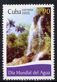 Cuba 2005 World Water Day 90c unmounted mint SG 4836, stamps on water, stamps on irrigation, stamps on waterfalls, stamps on tourism