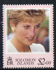 Solomon Islands 1998 Diana, Princess of Wales commemoration $2 unmounted mint, SG 907, stamps on royalty, stamps on diana