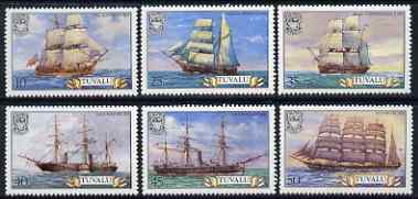 Tuvalu 1981 Ships (1st series) set of 6 unmounted mint, SG 162-67, stamps on ships