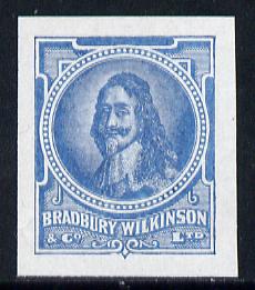 Cinderella - Great Britain Bradbury Wilkinson King Charles I imperf essay stamp in greyish-blue on ungummed paper, stamps on , stamps on  stamps on royalty      cinderella, stamps on  stamps on scots, stamps on  stamps on scotland