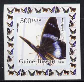 Guinea - Bissau 2006 Butterflies #3 - Papilio laglaizei individual imperf deluxe sheet unmounted mint. Note this item is privately produced and is offered purely on its thematic appeal, stamps on butterflies