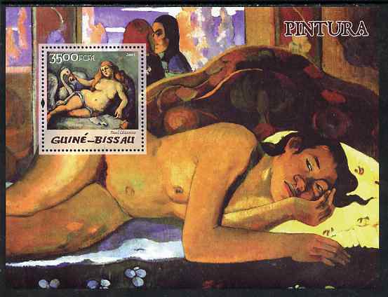 Guinea - Bissau 2005 Paintings by French Impressionists perf s/sheet unmounted mint Mi BL 510, stamps on personalities, stamps on arts, stamps on nudes, stamps on cezanne