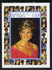 Benin 1998 Princess Diana Memoriam #2 - 150f individual imperf deluxe sheet unmounted mint. Note this item is privately produced and is offered purely on its thematic app..., stamps on diana, stamps on royalty