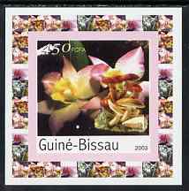 Guinea - Bissau 2003 Orchids & Fungi #2 individual imperf deluxe sheet unmounted mint, as Mi 2088, stamps on fungi, stamps on orchids, stamps on flowers