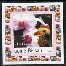 Guinea - Bissau 2003 Orchids & Fungi #4 individual imperf deluxe sheet unmounted mint, as Mi 2090, stamps on fungi, stamps on orchids, stamps on flowers
