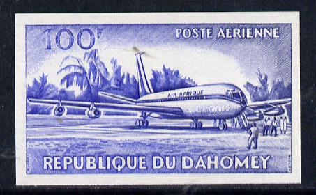 Dahomey 1963 Air 100f (Boeing 707 Airliner) unmounted mint imperf colour trial proof (several different combinations available but price is for ONE) as SG 194, stamps on aviation    boeing 707
