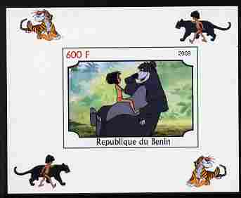 Benin 2008 Disneys Jungle Book #4 imperf individual deluxe sheet unmounted mint. Note this item is privately produced and is offered purely on its thematic appeal, stamps on disney, stamps on tigers, stamps on films, stamps on cinema, stamps on cartoons, stamps on 