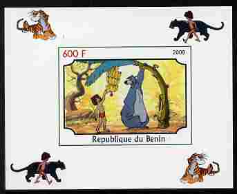 Benin 2008 Disneys Jungle Book #8 imperf individual deluxe sheet unmounted mint. Note this item is privately produced and is offered purely on its thematic appeal, stamps on disney, stamps on tigers, stamps on films, stamps on cinema, stamps on cartoons, stamps on bananas