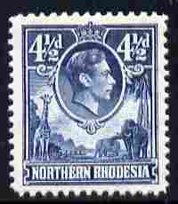 Northern Rhodesia 1938-52 KG6 4.5d blue unmounted mint, SG 37, stamps on , stamps on  stamps on , stamps on  stamps on  kg6 , stamps on  stamps on 