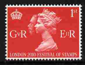 Great Britain 2010 King George 5th Accession - London 2010 Festival of Stamps 1st class stamp unmounted mint , stamps on , stamps on  stamps on stamp exhibitions, stamps on  stamps on royalty, stamps on  stamps on 
