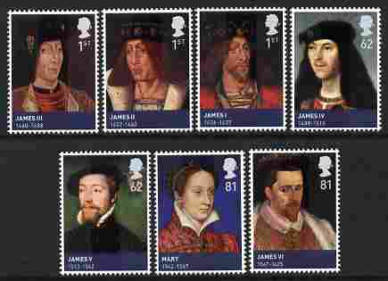 Great Britain 2010 The House of Stewart perf set of 7 unmounted mint , stamps on , stamps on royalty, stamps on 