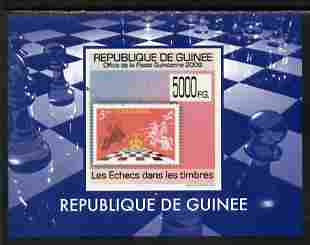 Guinea - Conakry 2009 Chess on Stamps #6 individual imperf deluxe sheetlet unmounted mint. Note this item is privately produced and is offered purely on its thematic appeal , stamps on stamp on stamp, stamps on stamponstamp, stamps on chess