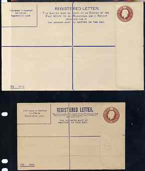 Great Britain 1911c KG5  3d reg envelopes sizes G & H unused and very fine, stamps on , stamps on  kg5 , stamps on 