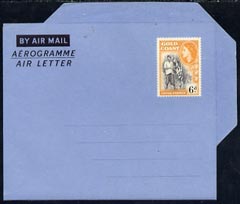 Aerogramme - Gold Coast 1954c QEII 6d air letter form unused, stamps on 