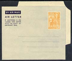 Aerogramme - Gold Coast KG6 6d air letter form unused, light diagonal crease, stamps on , stamps on  kg6 , stamps on 