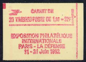 Booklet - France 1982 32F Booklet complete & pristine, SG DSB81, stamps on 