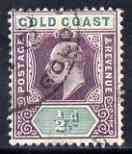 Gold Coast 1904-06 KE7 MCA 1/2d mounted mint SG49, stamps on , stamps on  ke7 , stamps on 