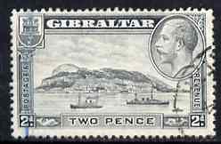 Gibraltar 1931-33 KG5 Rock 2d P14 used SG112, stamps on , stamps on  kg5 , stamps on 